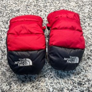 North face snow mittens -3t